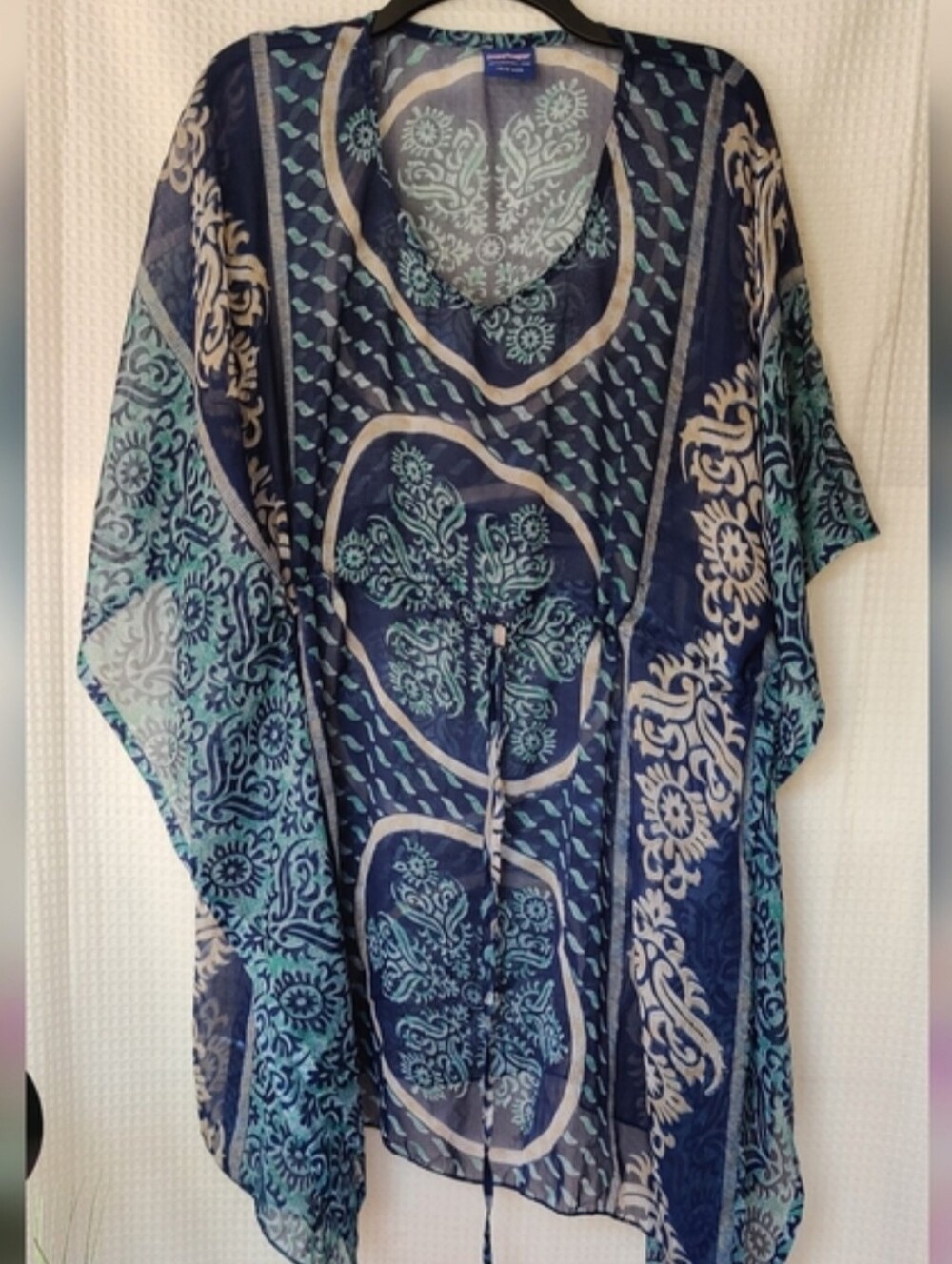 Sunflower Women's Blue Patterned Swim Cover Up - One Size